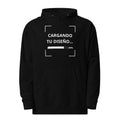 sudadera negra de peso medio personalizada con logo para empresas en Guatemala