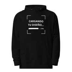 Sudadero con capucha negro personalizado para marcas en Guatemala