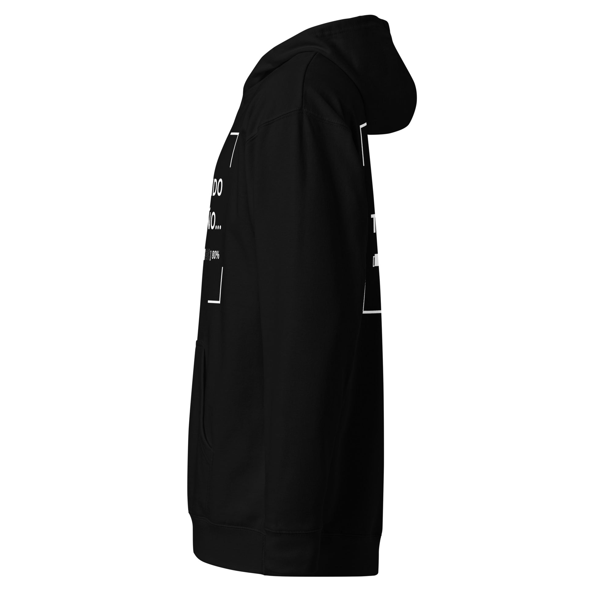 ropa personalizada para empresas en Guatemala - sudadera negra unisex de peso medio