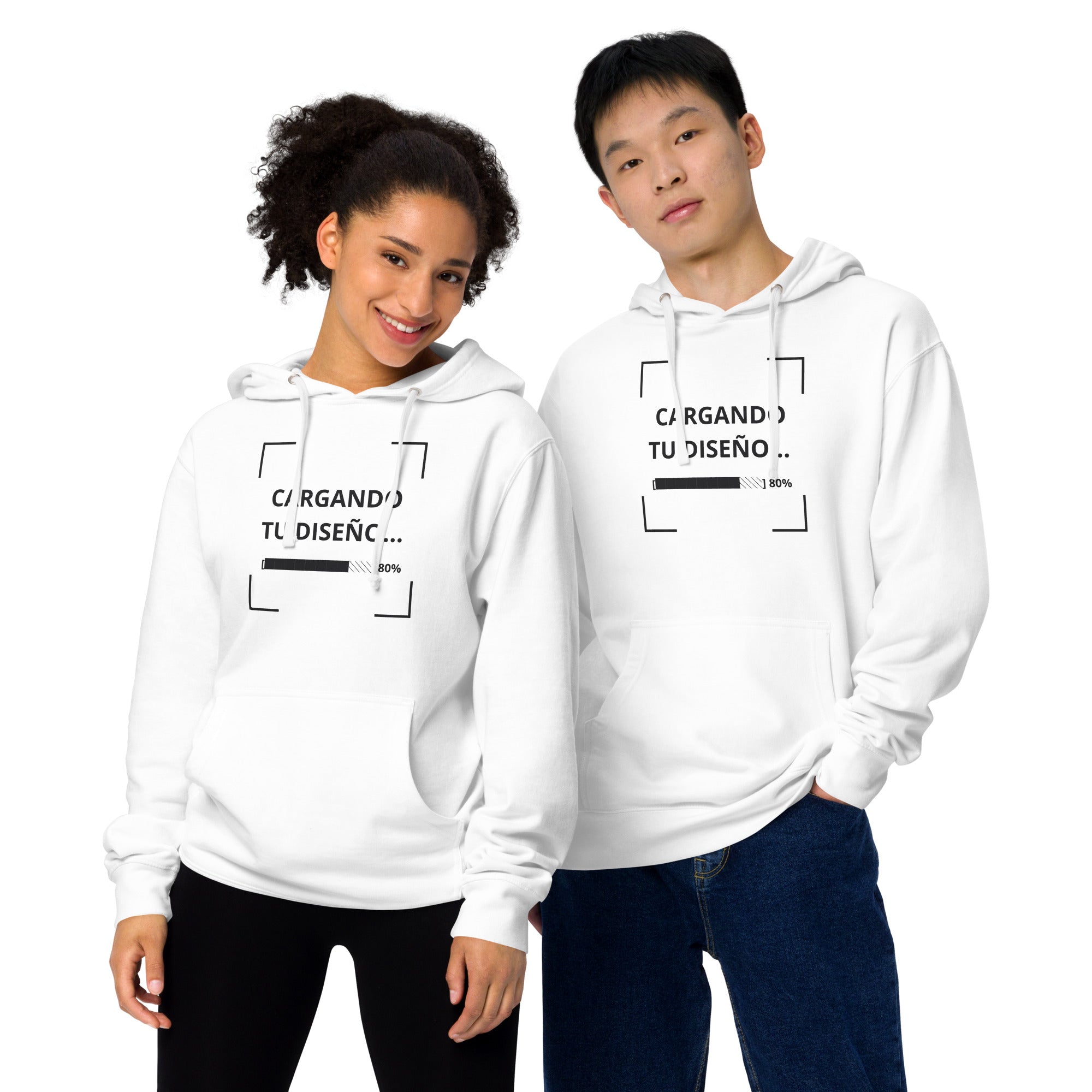 uniformes empresariales personalizados - sudadera blanca de peso medio en Guatemala