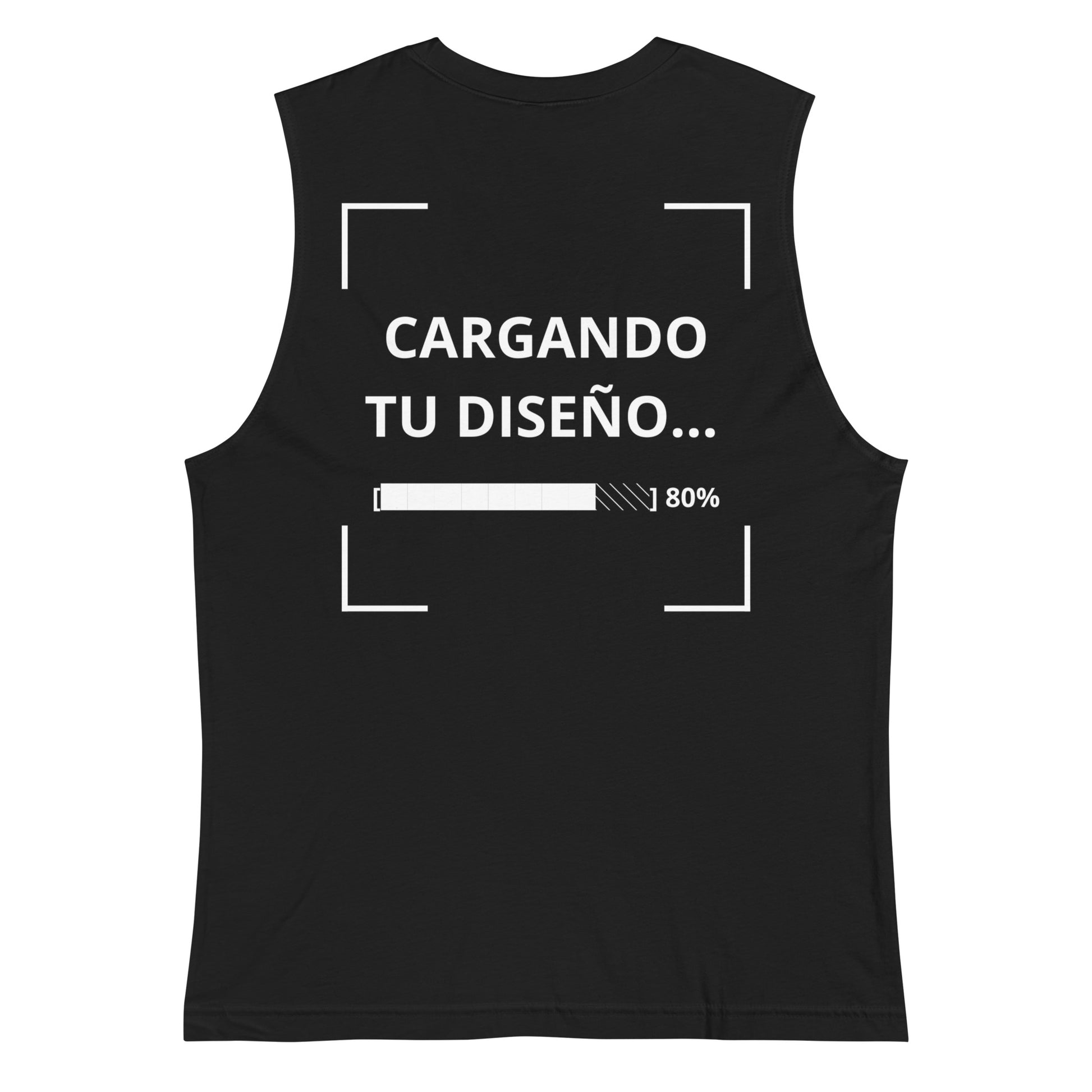 camiseta sin mangas negra personalizada con logo para empresas en Guatemala
