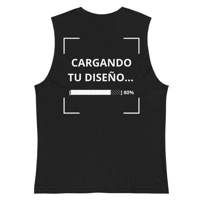 camiseta sin mangas negra personalizada con logo para empresas en Guatemala