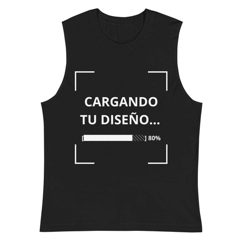 camiseta sin mangas negra personalizada con logo para empresas en Guatemala