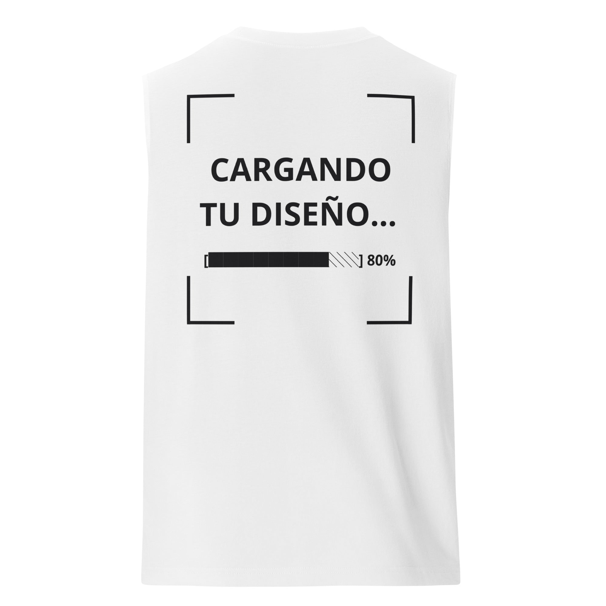 camiseta sin mangas blanca personalizada con logo para empresas en Guatemala
