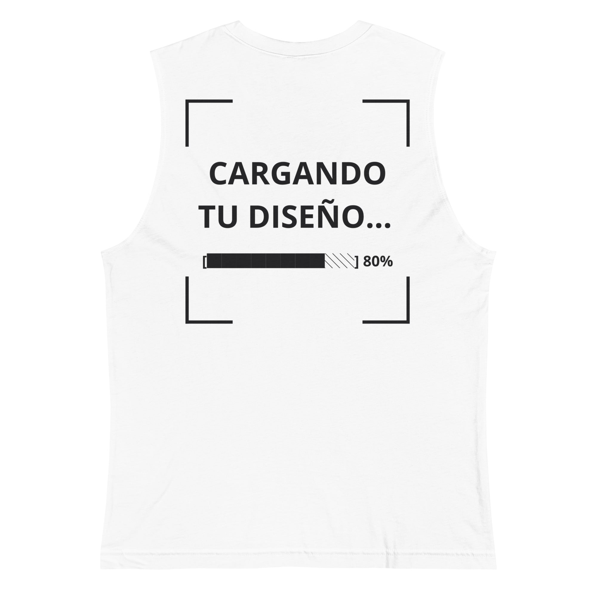camiseta sin mangas blanca personalizada con logo para empresas en Guatemala