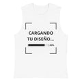 camiseta sin mangas blanca personalizada con logo para empresas en Guatemala