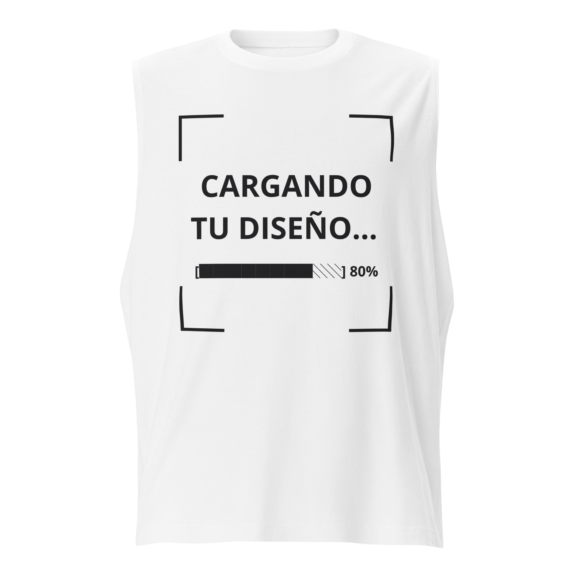 camiseta sin mangas blanca personalizada con logo para empresas en Guatemala
