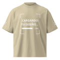 Playera Beige Oversize personalizado en Guatemala – BrandLab – vista frente