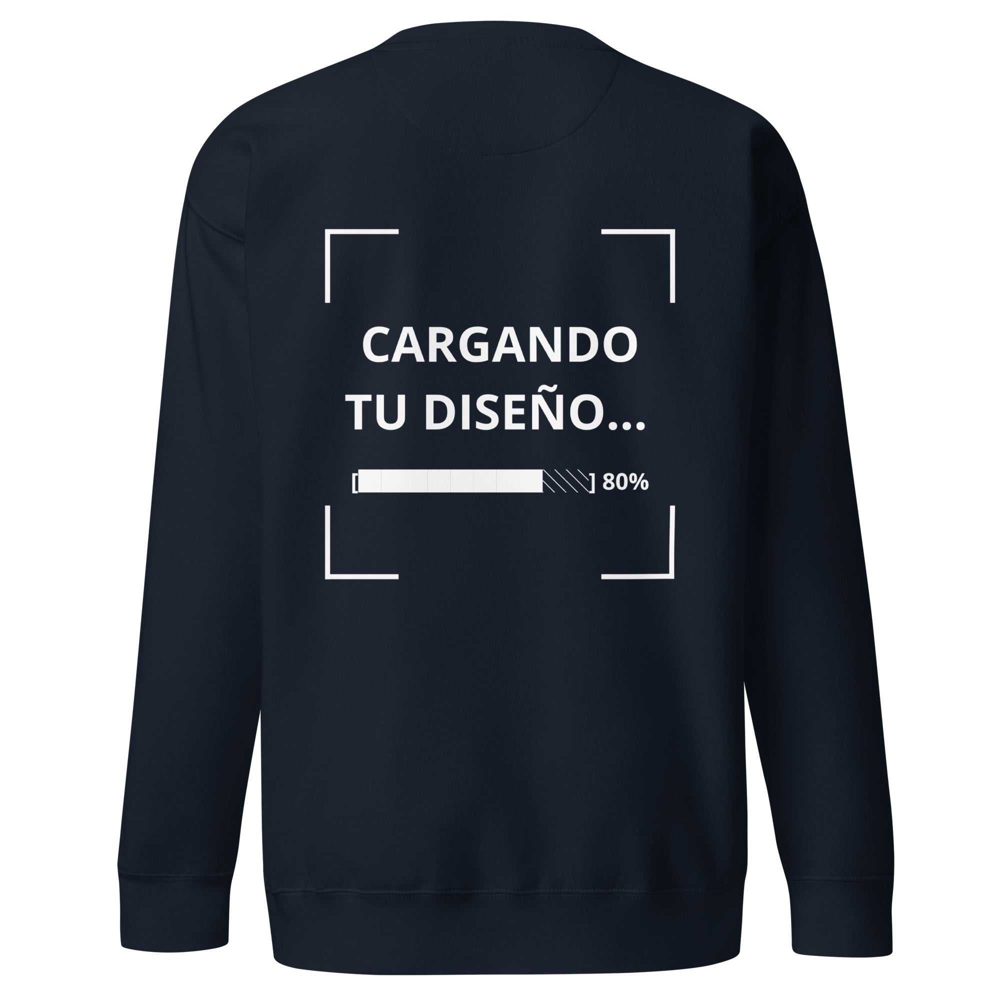 sudadera azul marino para negocios con impresión de logo en alta calidad