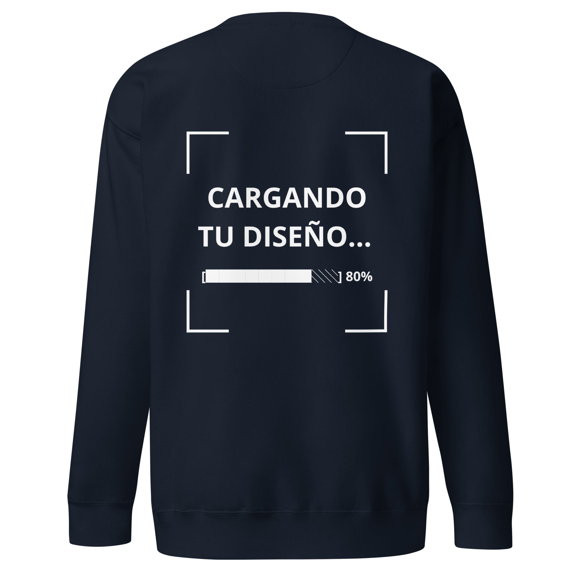 sudadera azul marino para negocios con impresión de logo en alta calidad