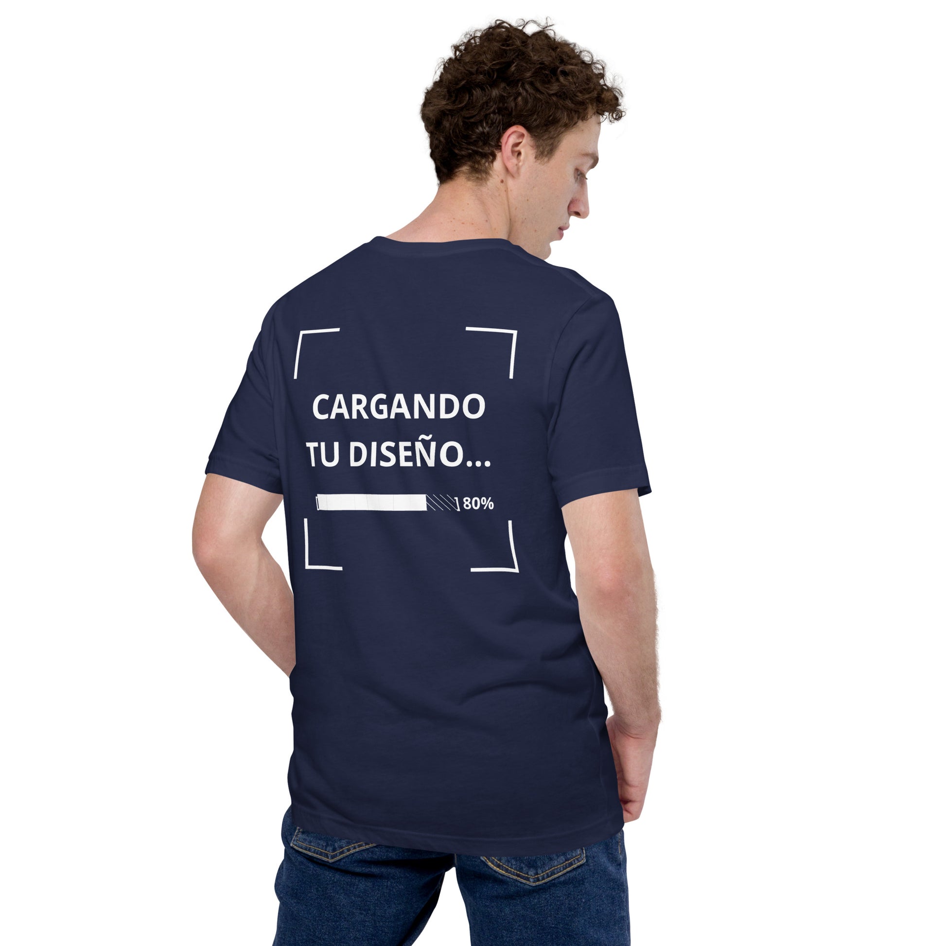 camiseta azul marino personalizada con logo para empresas en Guatemala