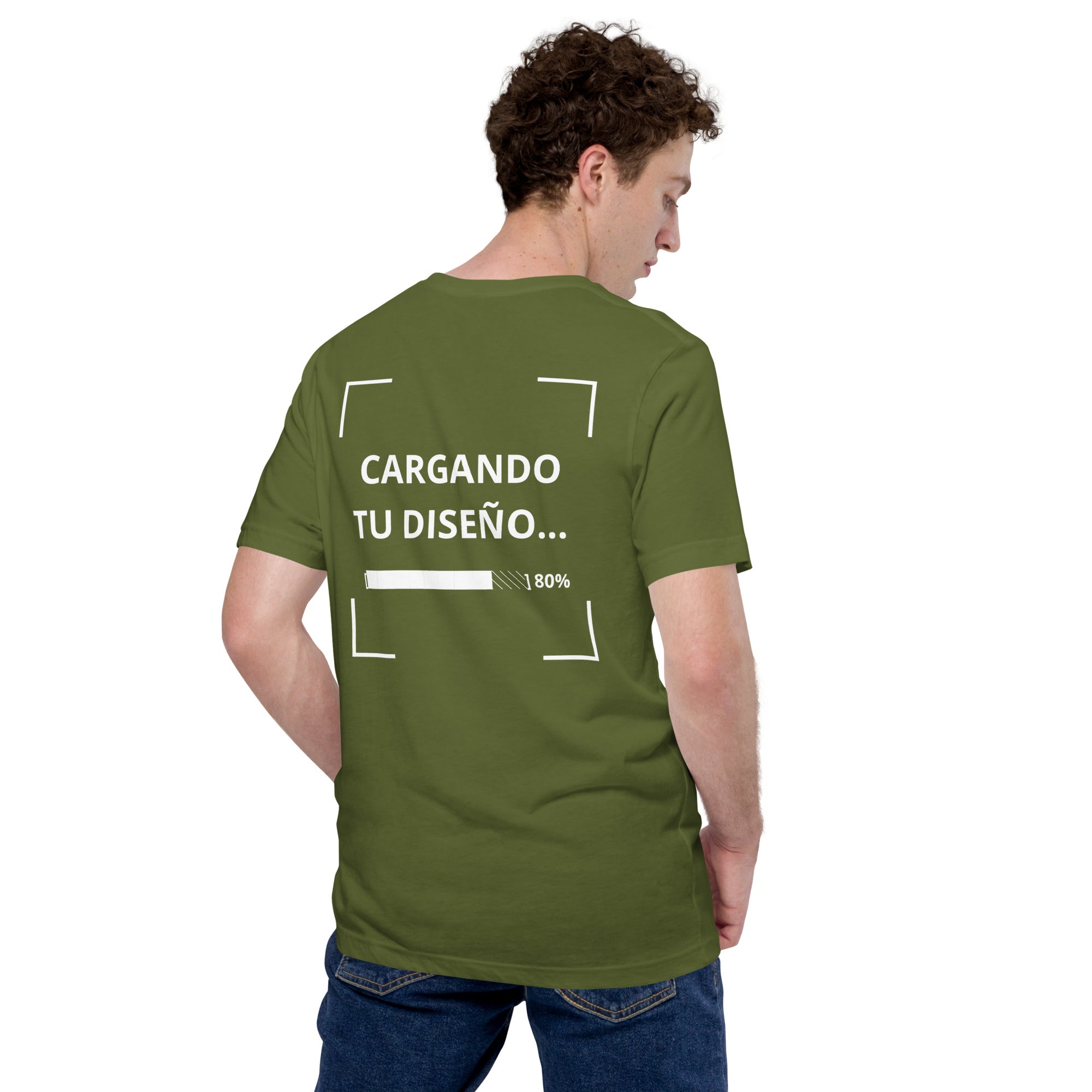 ropa personalizada para empresas en Guatemala - camiseta verde olivo unisex